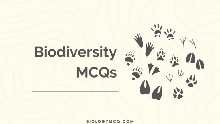 MCQ on Biodiversity